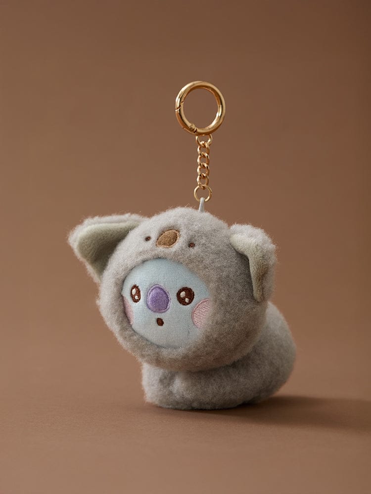 (One) BT21 - Baby More Fluffy Plush Keyring | بي تي 21 - كيرينج دمية بيبي مورفلافي