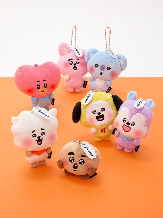(One)* BT21 - Heartbeat Plush Keyring (Today's Face) | ميدالية مفاتيح محشوة بي تي 21 - نبض القلب (وجه اليوم)