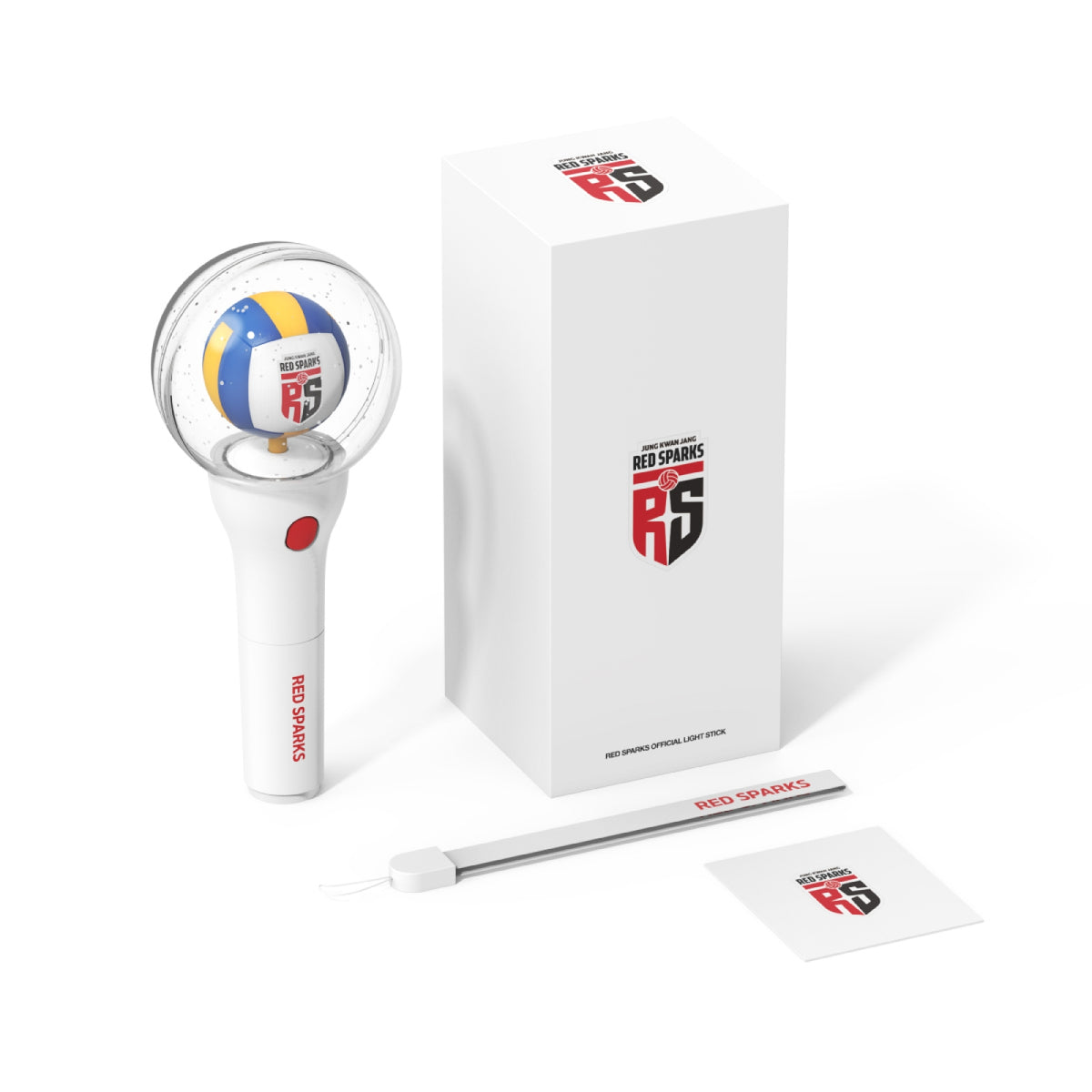 [Lightstick|عصا إضاءة] (One) KOVO Official Light Stick - RED SPARKS (2025 Korean Volleyball) | عصا الإضاءة الرسمية ريد سباركس (الكرة الطائرة الكورية)