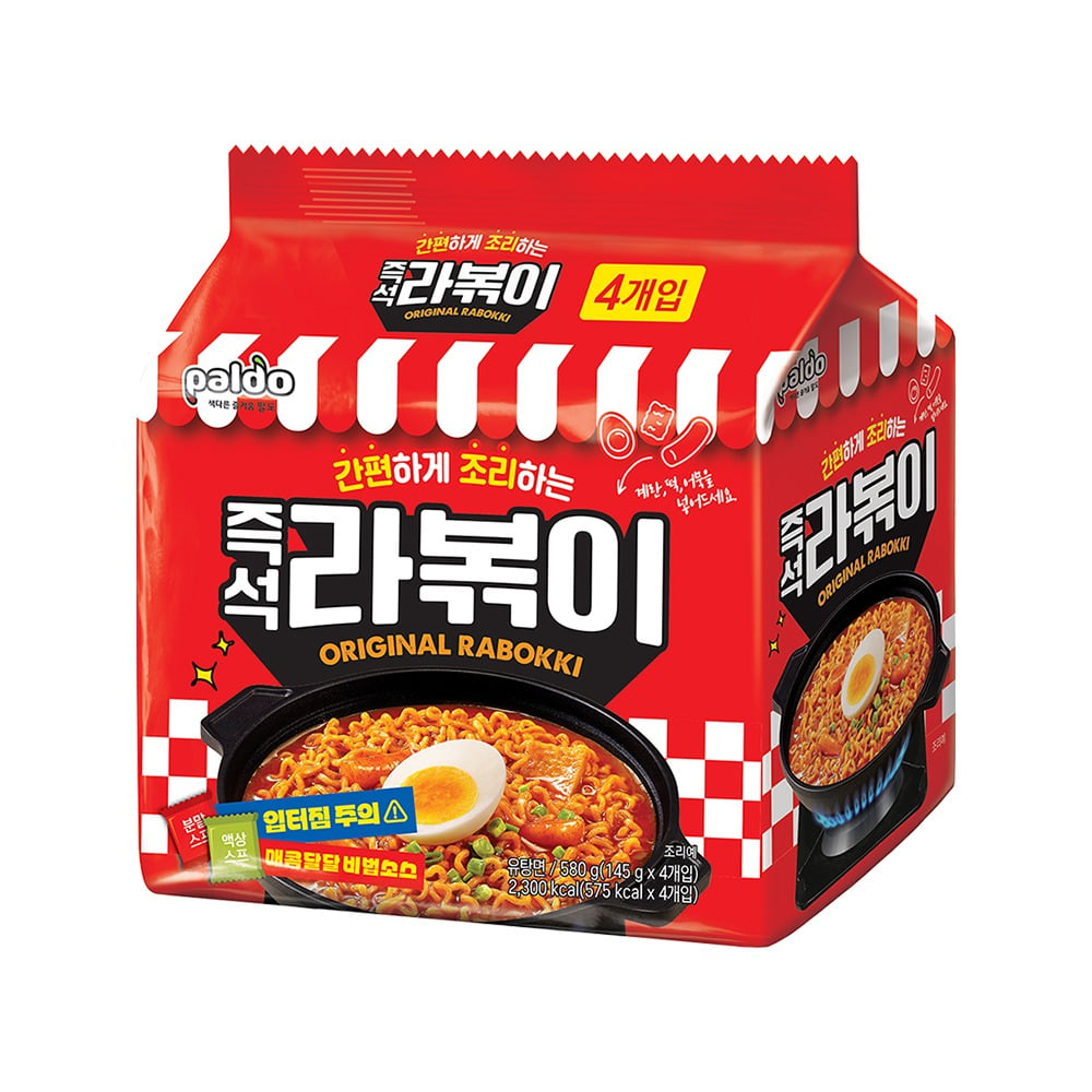 (ONE) Paldo Instant Rabokki 145g x 4 packs