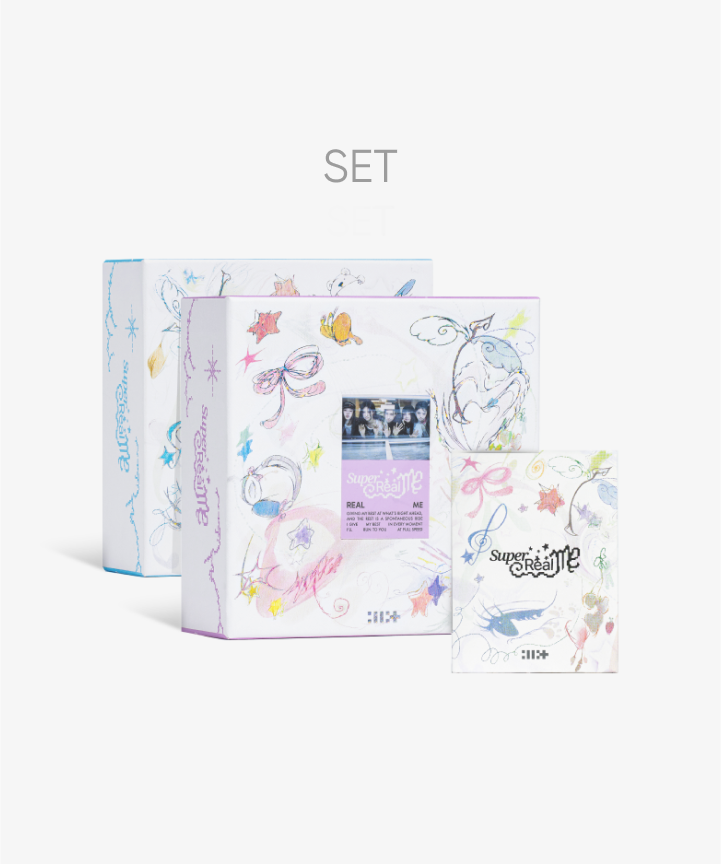 (SET)  ILLIT SUPER REAL ME' (Set)+'SUPER REAL ME' (Weverse Albums ver.)