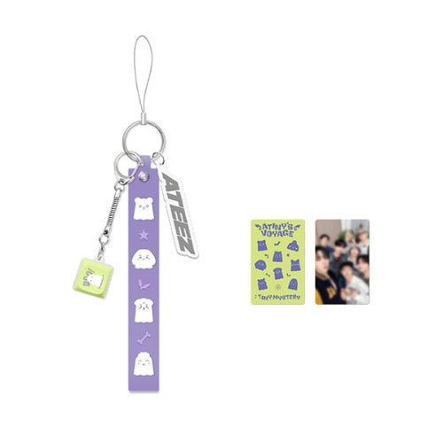 [ATEEZ|أتيز] (One) ATEEZ - Light Stick Strap 2x21 cm + Photocard (2026 Fanmeeting TINY MYSTERY) | أتيز - حزام عصا الإضاءة 2×21 سم + فوتوكارد