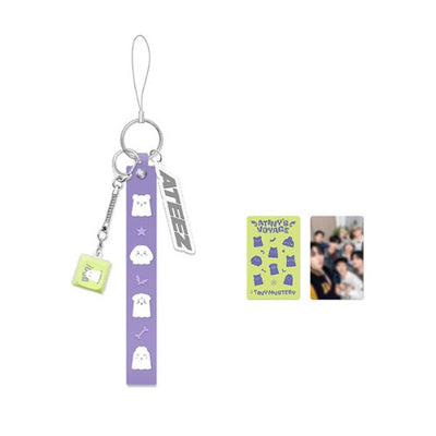 [ATEEZ|أتيز] (One) ATEEZ - Light Stick Strap 2x21 cm + Photocard (2026 Fanmeeting TINY MYSTERY) | أتيز - حزام عصا الإضاءة 2×21 سم + فوتوكارد