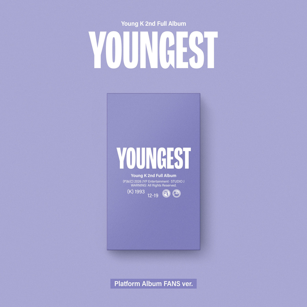 [DAY6|داي سيكس] {Kpop} (One) DAY6 YOUNG K - 2nd Full Album [YOUNGEST] (Platform FANS Album Ver.) | داي سيكس يونغ كي - الألبوم الكامل الثاني [يانغست] (ألبوم منصة فانز)