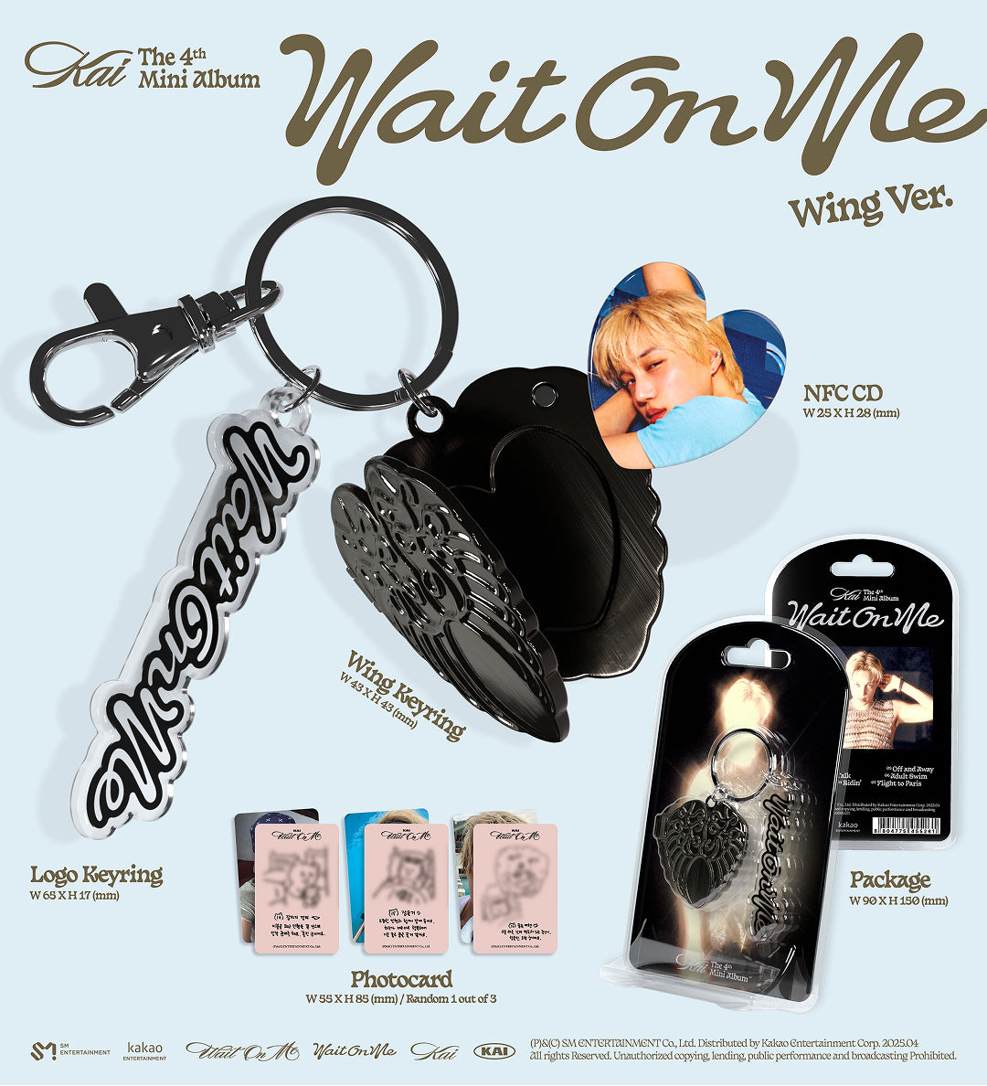 [EXO|أكسو] (ONE) EXO - KAI The 4th Mini Album [Wait On Me] (Wing Ver.)(SMART ALBUM)