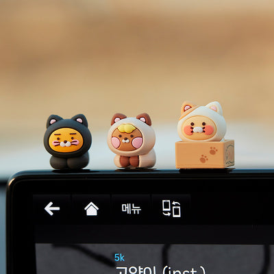 (ONE) KAKAO FRIENDS CAR - nyangnyang chalyang-yong mini dekopigyueo seteu