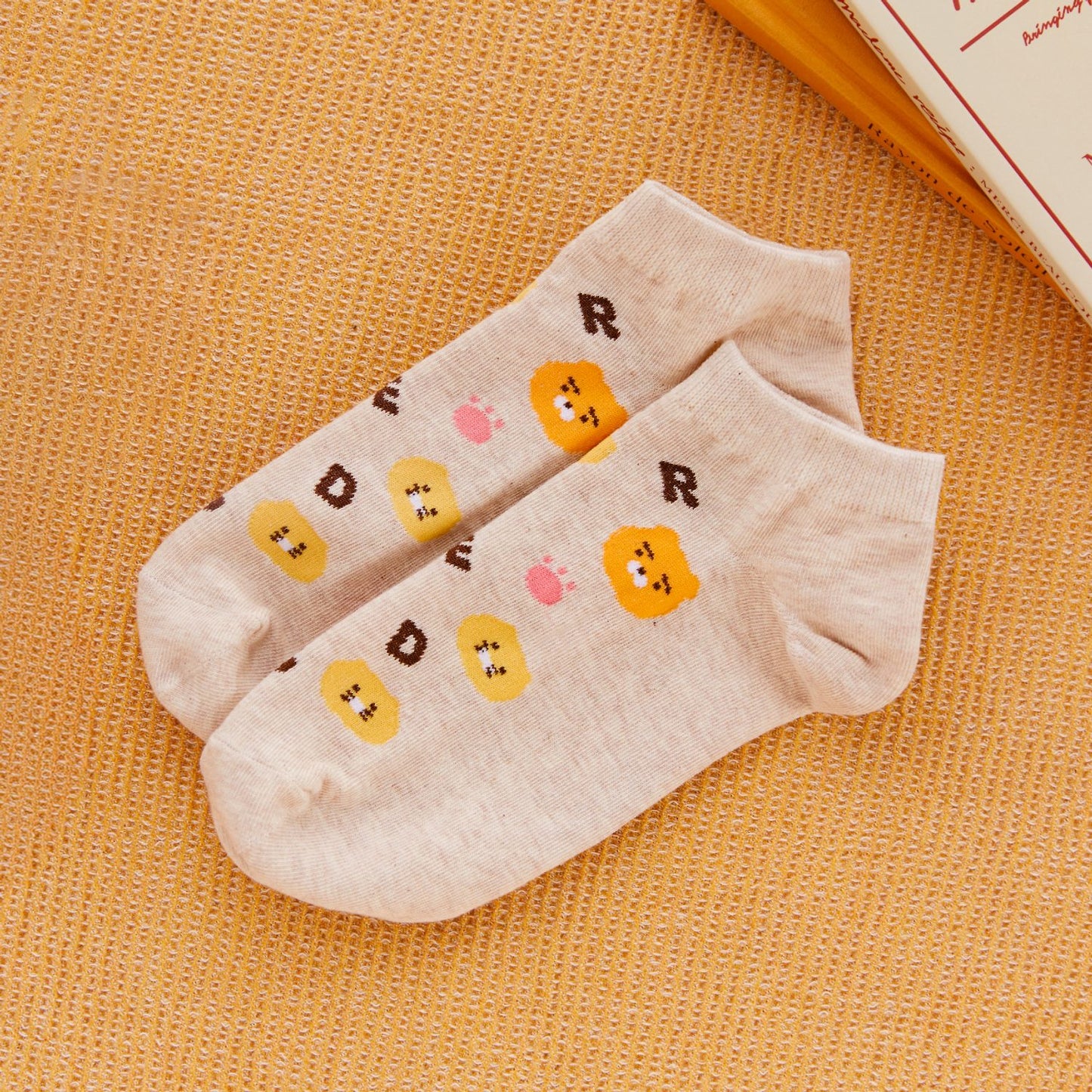 (ONE) KAKAO FRIENDS Daily Short Socks Lucky_Chunshik
