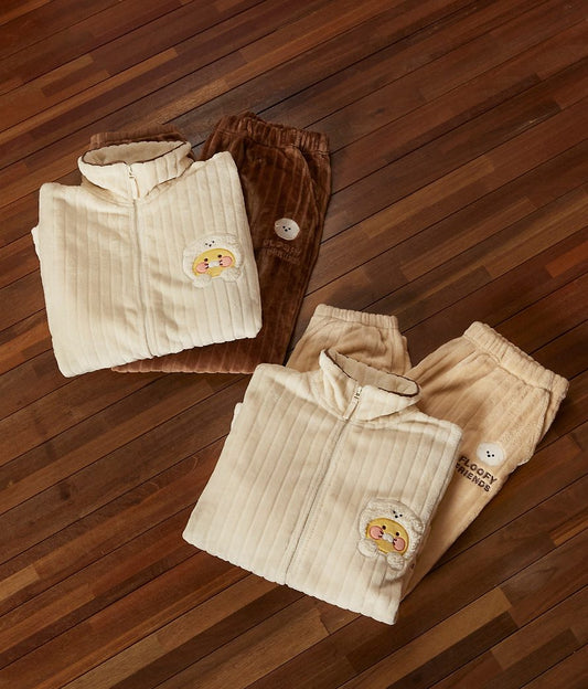 (ONE) KAKAO FRIENDS - Fluffy Friends Zip-Up Fleece (Male) _ Chun-sik