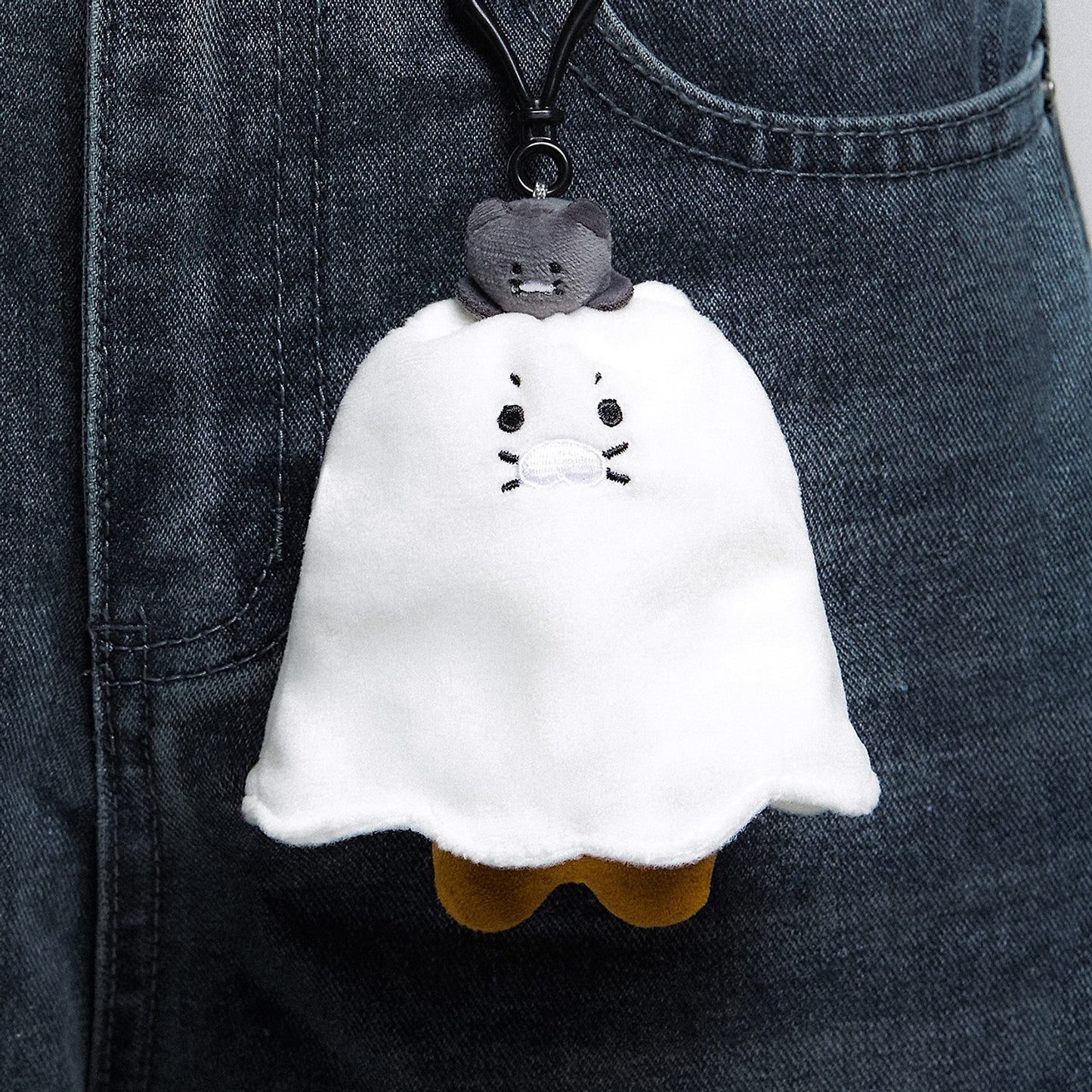 (ONE) KAKAO FRIENDS - Nyangnyang Special Ghost Keyring Doll_Chunsik
