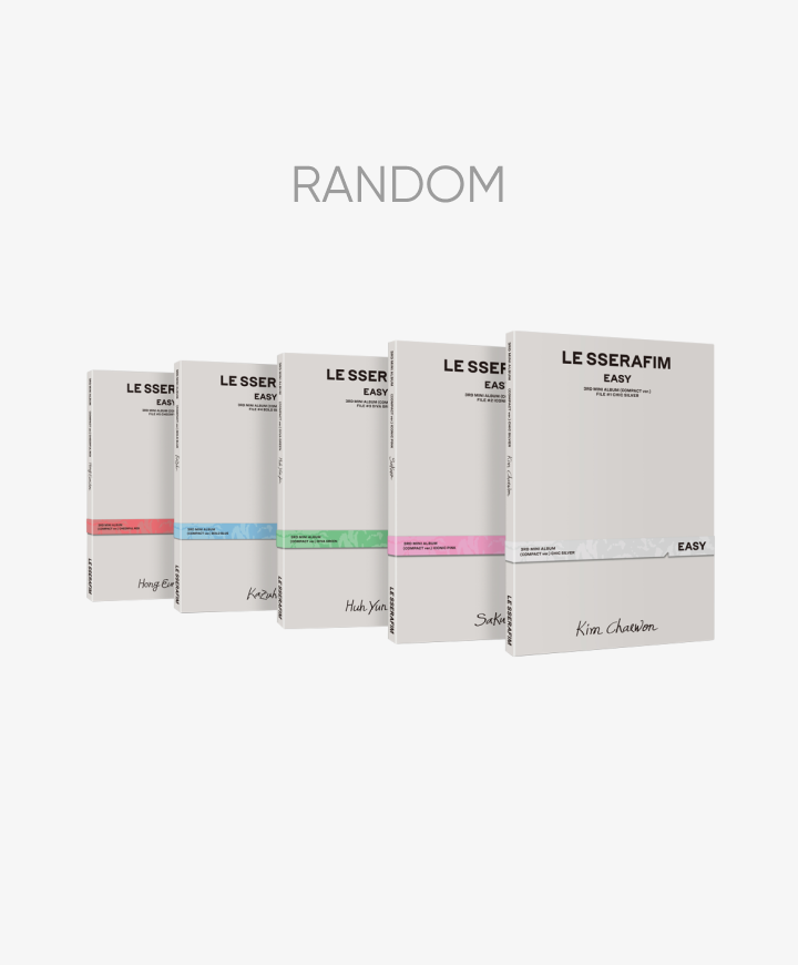 [LE SSERAFIM|لو سيرافيم] {Kpop} (ONE) LE SSERAFIM - 3rd Mini Album 'EASY' (COMPACT ver.) Random