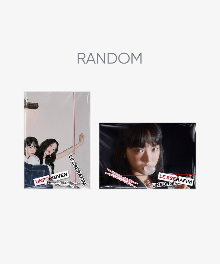 [LE SSERAFIM|لو سيرافيم] {Kpop} (ONE) LE SSERAFIM - 1st Studio Album 'UNFORGIVEN' (WEVERSE ALBUMS Ver.) Random