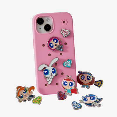 [NEWJEANS|نيوجينز] {Kpop} حامل جوال نوع ثالث | (ONE) NewJeans - THE POWERPUFF GIRLS X NJ METAL STICON