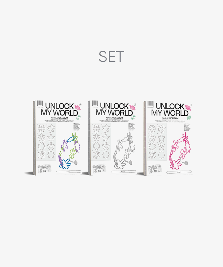 [FROMIS_9|فروميس 9] {Kpop} (SET) fromis_9 - 1st Album ‘Unlock My World’ (Set)