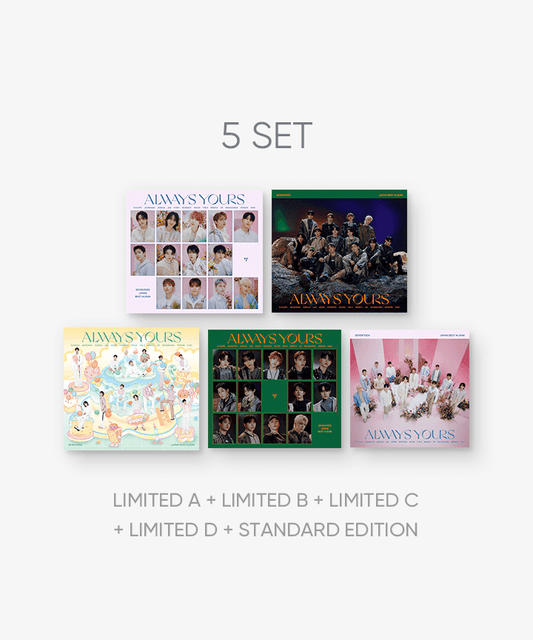 (SET) SEVENTEEN - JAPAN BEST ALBUM「ALWAYS YOURS」 5 SET