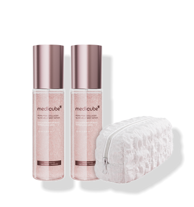 [Care | العناية] (SET) Medicube PDRN Jelly Mist Glow Double Set | ميديكيوب مجموعة جيلي ميست PDRN للإشراق المزدوجة