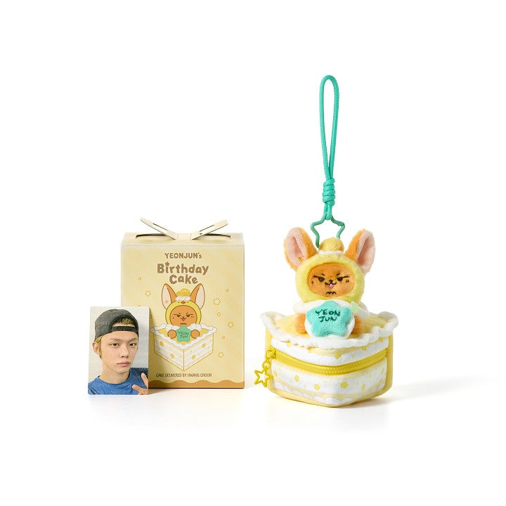 [TXT|تي اكس تي] (One) TOMORROW X TOGETHER - YEONJUN HWANG CHOON Cake Pouch 15 x 12 x 10 cm (Birthday Cake) | تومورو × توغيذر - حقيبة كعكة هوانغ تشون ليونجون ١٥ × ١٢ × ١٠ سم (كعكة عيد الميلاد)