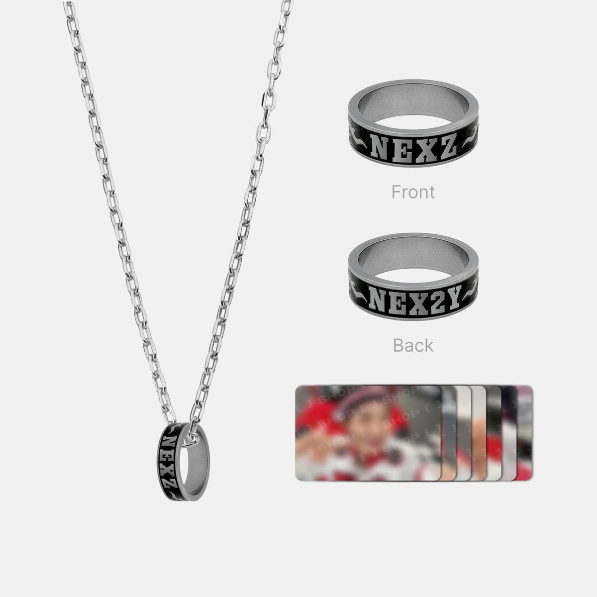 [NEXZ|نيكسز] {Kpop} (Set) NEXZ - RING NECKLACE SET (NEXZ 1ST ASIA TOUR <SAUCIN' THE WORLD>) | نيكسز - طقم خاتم وسلسلة (جولة نيكسز الآسيوية الأولى <SAUCIN' THE WORLD>)