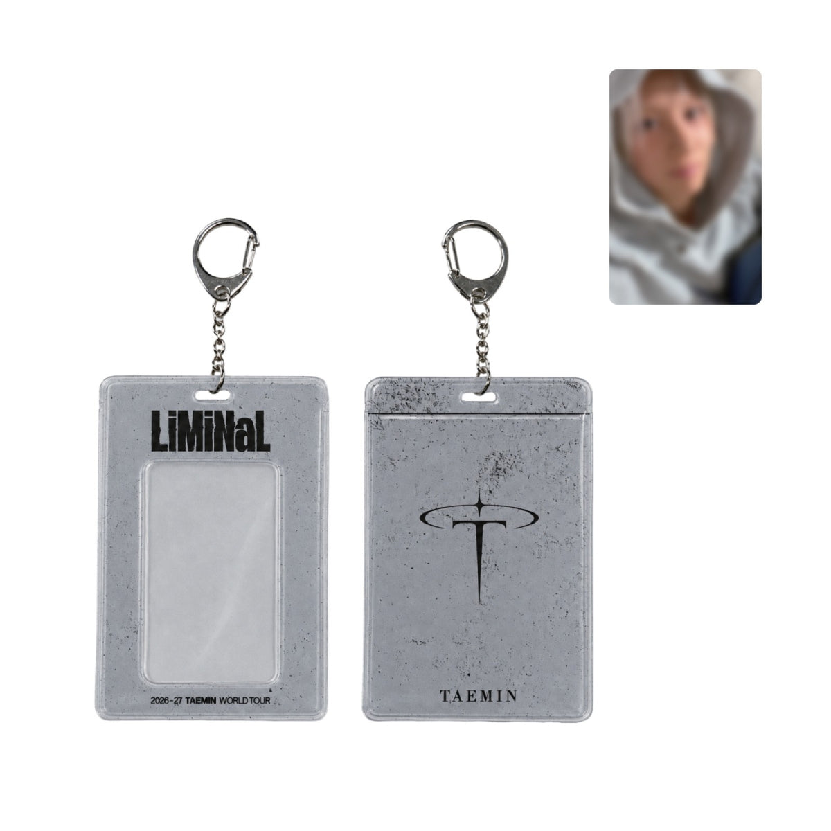 [TAEMIN|تايمين] {Kpop} (One) TAEMIN - Photocard Holder 77 x 114 mm (2026-27 TAEMIN WORLD TOUR [LiMiNaL] in SEOUL) | تايمين - حامل بطاقة صور ‏77 × 114 ملم (جولة تايمين العالمية 2026-27 [LiMiNaL] في سيول)