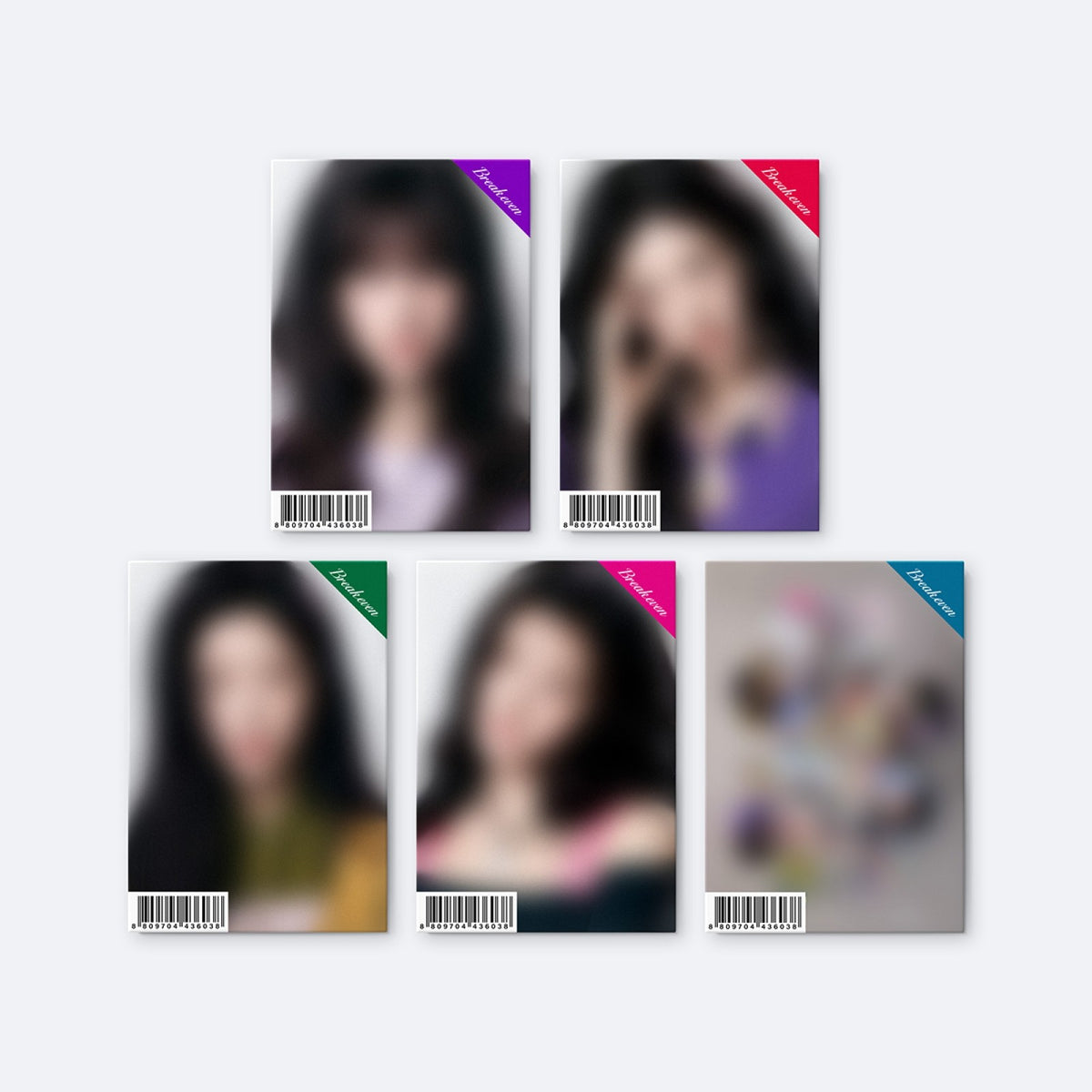 [ILLIT|ايليت] {Kpop} (One) ILLIT - 5th Mini Album [BREAK EVEN] (GLLIT Ver., Random 1 of 5 Members) Folding Package 115 x 165 x 9 mm | ايليت - الألبوم المصغر الخامس [BREAK EVEN] (نسخة GLLIT، عشوائية من ٥)