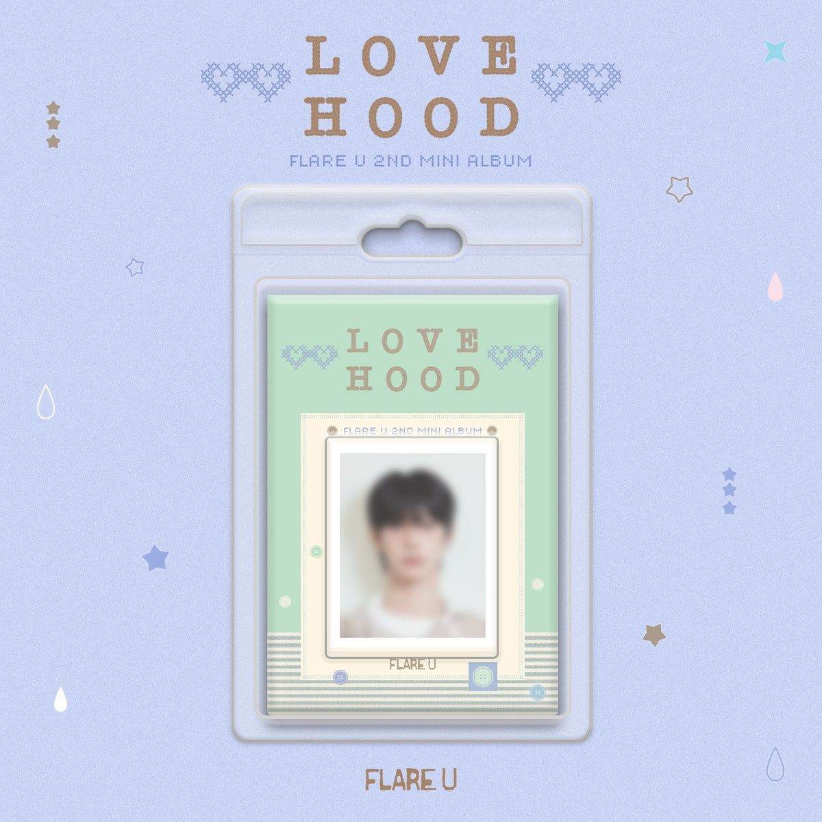 [FLARE U|فلير يو] {Kpop} (One) FLARE U - 2nd Mini Album [LOVEHOOD] FaNCy Ver. + ID-Photo Holder | فلير يو - الألبوم المصغر الثاني [LOVEHOOD] نسخة FaNCy مع حامل الصورة