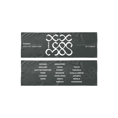[BIGBANG|بيق بانق] {Kpop} (One) BIGBANG - Tour Slogan Towel (BIGBANG 2026-2027 WORLD TOUR [XX : COSMOS]) | بيق بانق - منشفة شعار الجولة (جولة بيق بانق العالمية ٢٠٢٦-٢٠٢٧ [إكس إكس : كوزموس])