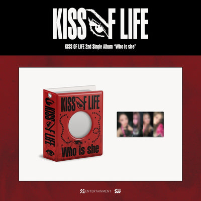 [KISS OF LIFE|كيس أوف لايف] {Kpop} (Set) KISS OF LIFE - Collect Book 8 x 10.1 x 2.5 cm ([Who is she] Pop-Up MD 01) | كيس أوف لايف - ألبوم تجميع البطاقات ٨ × ١٠٫١ × ٢٫٥ سم (منتجات متجر [Who is she])