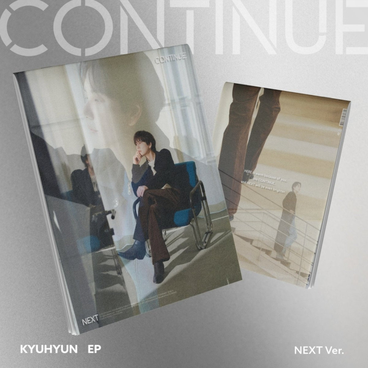 [KYUHYUN|كيوهيون] {Kpop} (One) KYUHYUN - EP [CONTINUE] (NEXT Ver.) 10.75 x 23 cm | كيوهيون - الألبوم القصير [CONTINUE] (نسخة NEXT) ١٠٫٧٥ × ٢٣ سم