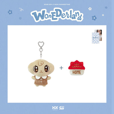 [Actor|ممثل] (One) KIM JI WON - Wonedayngi Plush Keyring 10.5 x 11 cm (2026 FANMEETING [WONEDERLAND]) | كيم جي وون - ميدالية مفاتيح دمية ونيدايني ١٠٫٥ × ١١ سم (لقاء المعجبين ٢٠٢٦ [WONEDERLAND])