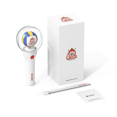 [Lightstick|عصا إضاءة] (One) KOVO Official Light Stick - OK MAN 9.5 x 9.5 x 23 cm (2025 Korean Volleyball) | عصا الإضاءة الرسمية أو كيه مان ٩٫٥ × ٩٫٥ × ٢٣ سم (دوري الكرة الطائرة الكوري ٢٠٢٥)