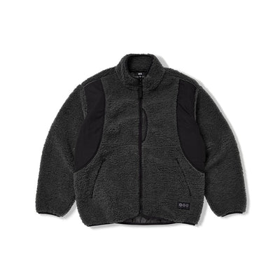 [BTS|بانتقان] (One) BTS - Fleece Jacket (Charcoal) (WORLD TOUR 'ARIRANG' 2nd Drop) | بي تي اس - جاكيت فليس (فحمي) (جولة ARIRANG العالمية - الإصدار الثاني)