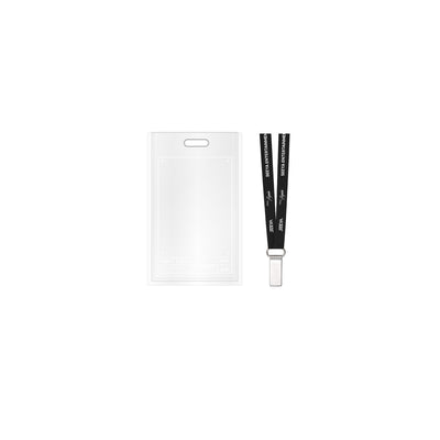 [See Ya|سي يا] {Kpop} (Set) SEE YA - ID Card Holder Set: Card Holder 65 x 105 mm + Lanyard 20 x 450 mm (20th Anniversary Pop-Up [First, Again]) | سي يا - طقم حافظة بطاقة الهوية: حافظة 65 × 105 ملم + شريط عنق 20 × 450 ملم