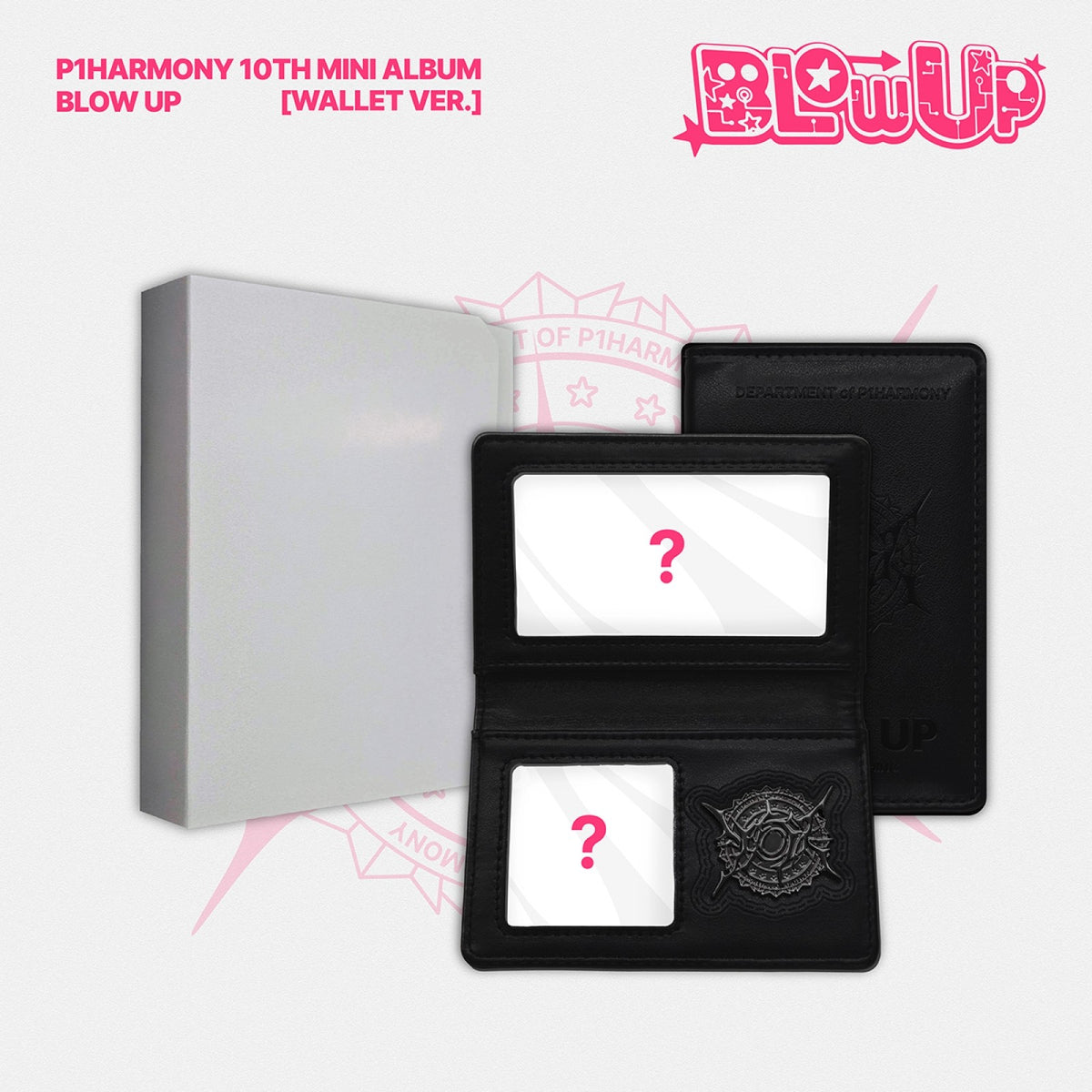[P1HARMONY|بي وان هارموني] {Kpop} (Set) P1HARMONY - 10th Mini Album [BLOW UP] (Wallet Ver. with Leather Wallet) | بي وان هارموني - الألبوم المصغر العاشر [بلو أب] (نسخة المحفظة الجلدية)
