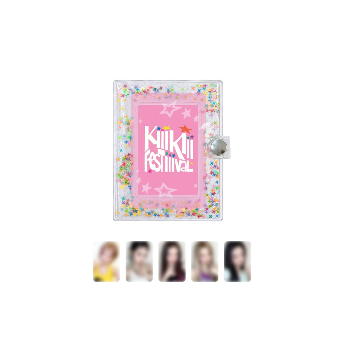 [KiiiKiii|كي كي كي] {Kpop} (One) KiiiKiii - Collect Book 7.7 x 10.4 x 2 cm + Random Photocard (2026 KiiiKiii FESTiiiVAL) | كي كي كي - دفتر تجميع ٧٫٧ × ١٠٫٤ × ٢ سم + بطاقة صور عشوائية