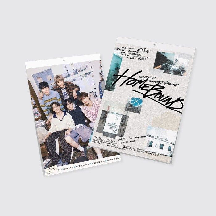 [EXO|أكسو] (One) EXO - 2027 Wall Calendar 29.7 x 42 cm, 12 Months | إكسو - تقويم الحائط 2027 [هوم باوند]