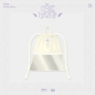 [QWER|كيو دبليو إي آر] {Kpop} (One) QWER - String Bag 40 x 42 cm (4th Mini Album Pop-Up [CEREMONY]) | كيو دبليو إي آر - حقيبة ظهر برباط ٤٠ × ٤٢ سم