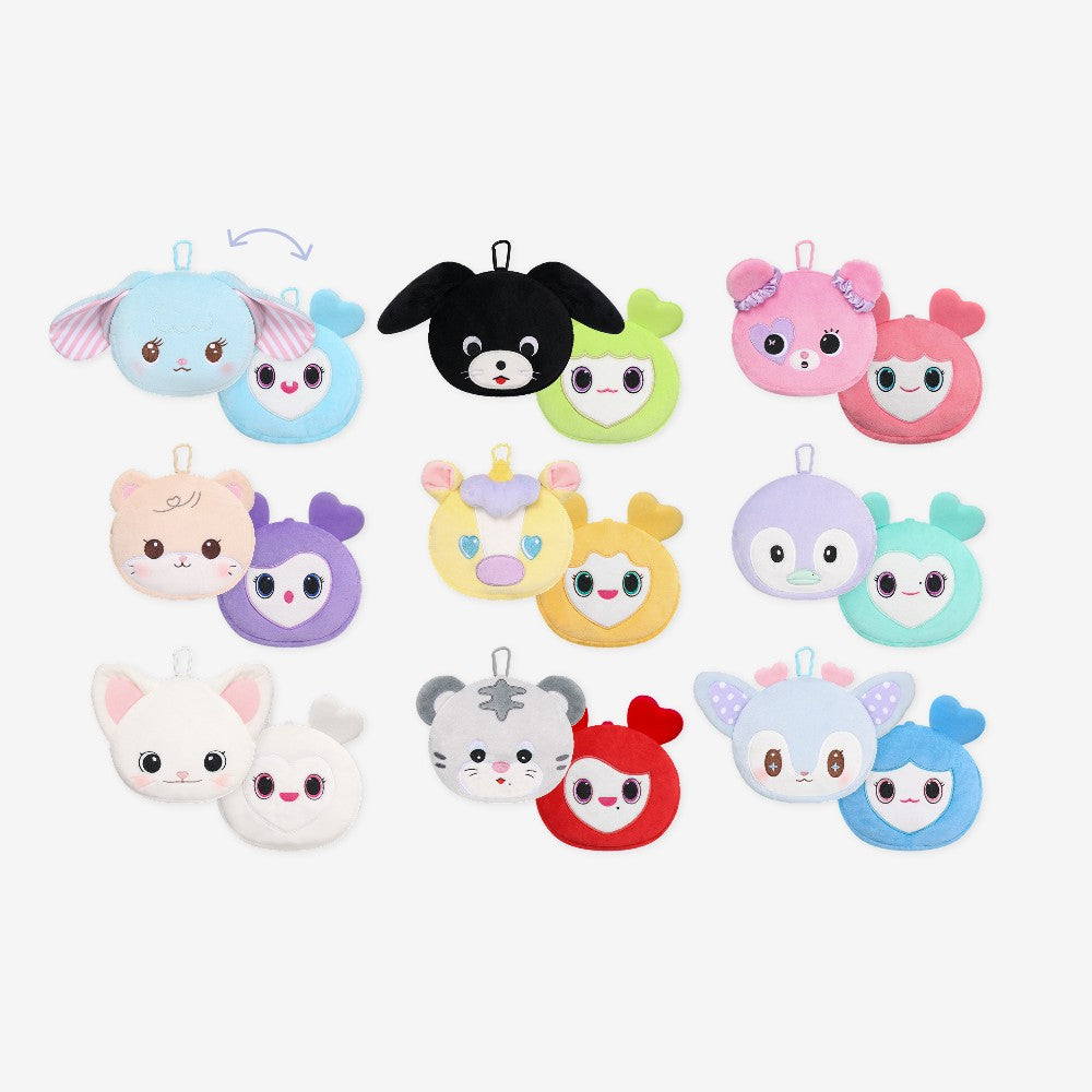 [Twice|توايس] {Kpop} (One) TWICE - TDOONGZ Reversible Pouch (TWICE THE THRILL Pop-Up Store) | توايس - حقيبة تدونغز الصغيرة القابلة للقلب (متجر توايس ذا ثريل المؤقت)