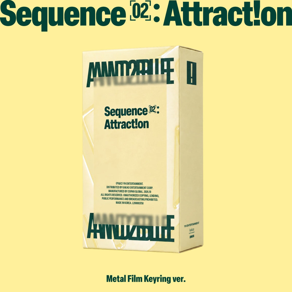[AND2BLE|أنديبل] {Kpop} (One) AND2BLE - The 2nd Mini Album [Sequence 02: Attraction] (Metal Film Keyring Ver.) | أنديبل - الألبوم المصغّر الثاني [Sequence 02: Attraction] (نسخة ميدالية الفيلم المعدنية)