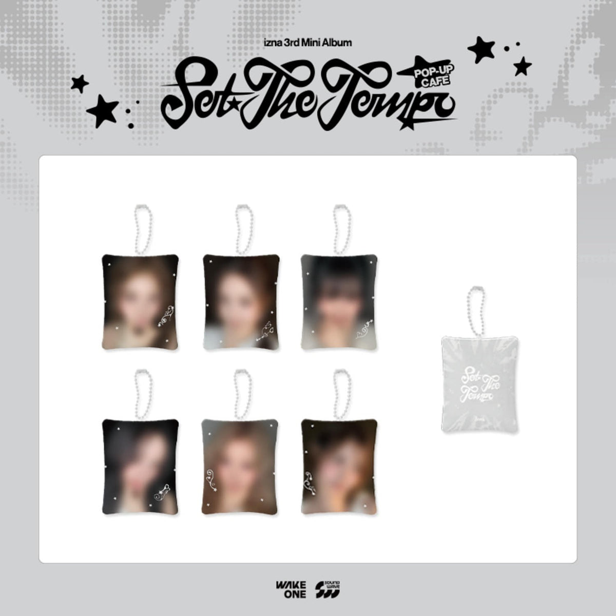 [izna|إزنا] {Kpop} (One) IZNA - Soft Cushion Keyring 70 x 88 mm (Polyester) (Pop-up [Set the Tempo]) | إزنا - ميدالية وسادة ناعمة ٧٠ × ٨٨ مم
