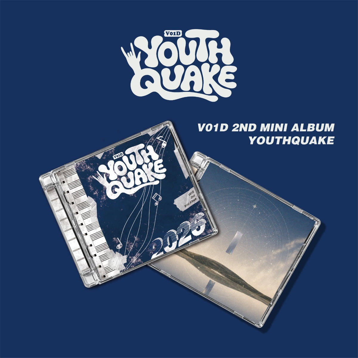 [V01D|فويد] {Kpop} (One) V01D - The 2nd Mini Album [YOUTHQUAKE] (YOUTH / QUAKE Ver., Random 1 of 2) | فويد - الألبوم المصغّر الثاني [YOUTHQUAKE] (نسخة YOUTH / QUAKE، عشوائي ١ من ٢)