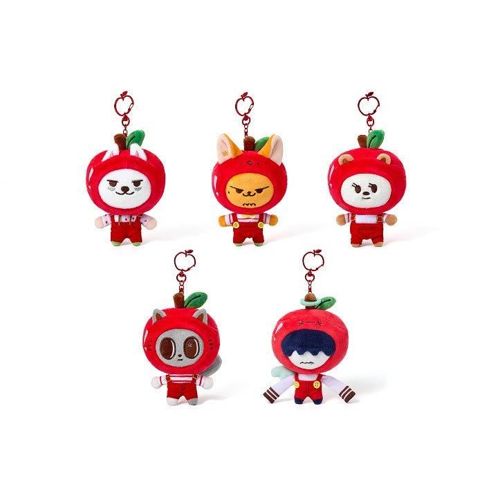 [TXT|تي اكس تي] (One) TOMORROW X TOGETHER - Plush Keyring (Apple Ver.) approx. 9.3 x 19-20.4 x 7 cm | تومورو × توغيذر - ميدالية قطيفة (نسخة التفاح)