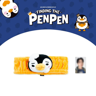 [LEE JUNHO|لي جون هو] {Kpop} (One) LEE JUNHO - PenPen Face Wash Headband 22 x 6.5 cm (LEE JUNHO & PENPEN POP-UP [FINDING THE PENPEN]) | لي جون هو - عصابة رأس بينبين لغسل الوجه ٢٢ × ٦٫٥ سم (متجر لي جون هو وبينبين المؤقت [فايندينغ ذا بينبين])