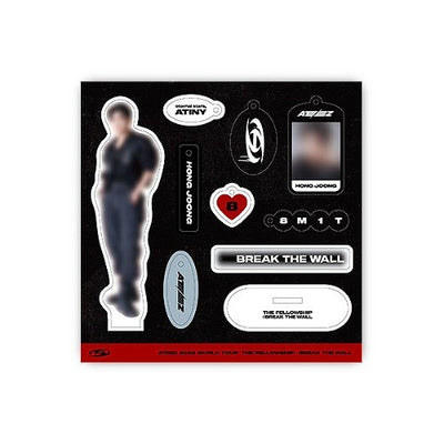 [ATEEZ|أتيز] (One) ATEEZ - Acrylic Kit (Acrylic Stand + Phone Strap) (World Tour [THE FELLOWSHIP : BREAK THE WALL]) | أتيز - طقم أكريليك (ستاند أكريليك + حزام هاتف) (الجولة العالمية)