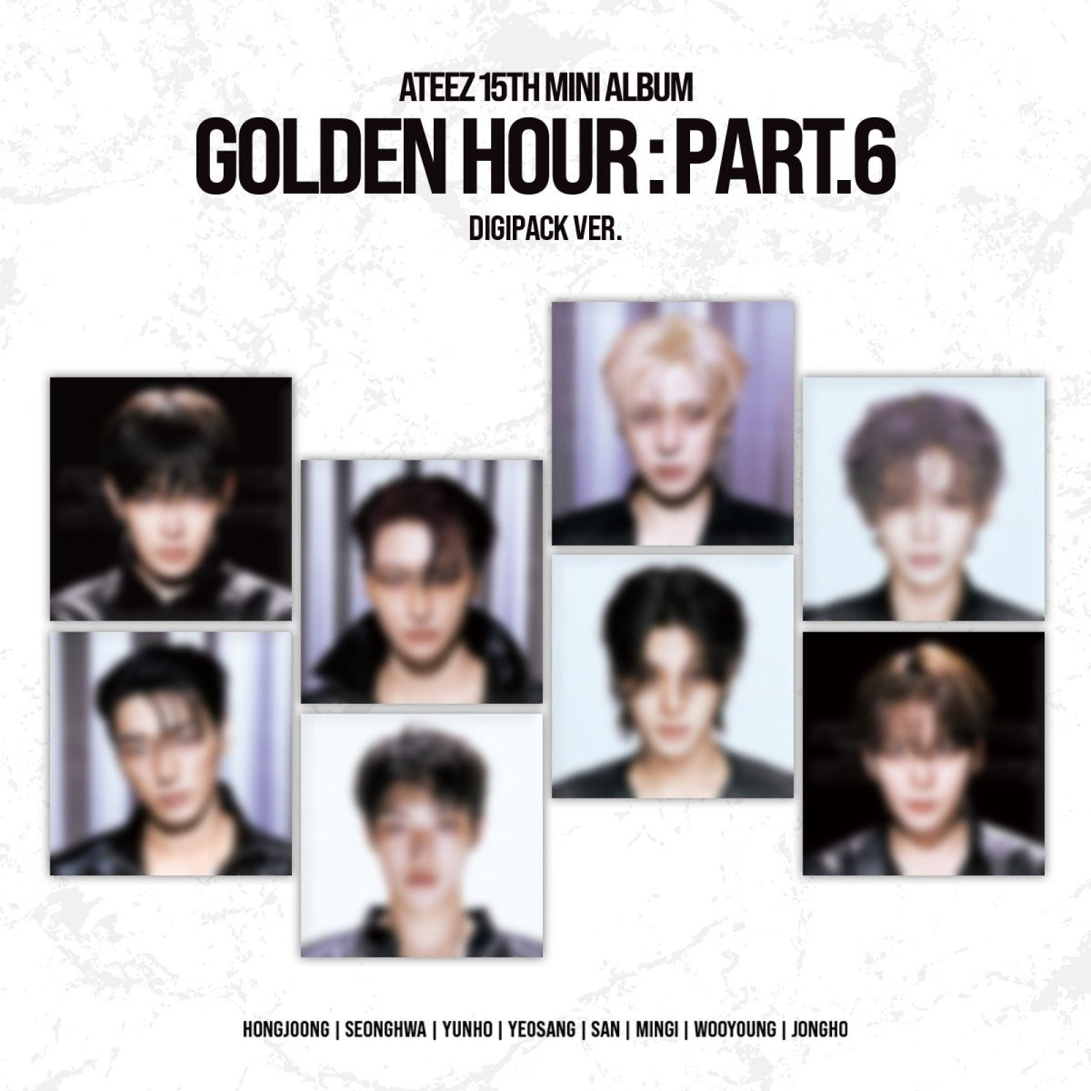[ATEEZ|أتيز] (One) ATEEZ - The 15th Mini Album [GOLDEN HOUR : Part.6] (Digipack Ver.) Random 1 of 8 Members | أتيز - الألبوم المصغر 15 [غولدن أور: الجزء السادس] (نسخة ديجيباك) عشوائية من 8