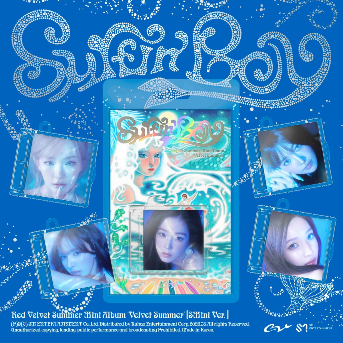 [Red Velvet|ريد فيلفيت] {Kpop} (Set) RED VELVET - Summer Mini Album [Velvet Summer] (SMini Ver., Smart Album) Set of 5 Covers | ريد فيلفيت - الألبوم المصغّر الصيفي [فيلفيت سمر] (نسخة إس ميني، ألبوم ذكي) طقم من ٥ أغلفة