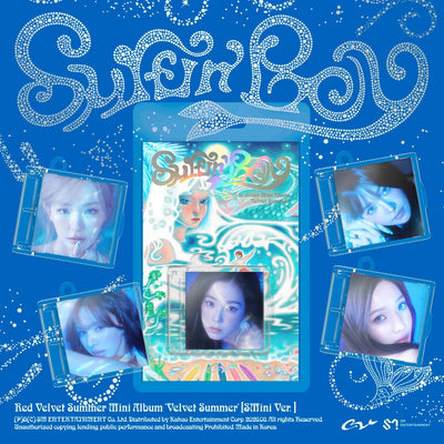 [Red Velvet|ريد فيلفيت] {Kpop} (Set) RED VELVET - Summer Mini Album [Velvet Summer] (SMini Ver., Smart Album) Set of 5 Covers | ريد فيلفيت - الألبوم المصغّر الصيفي [فيلفيت سمر] (نسخة إس ميني، ألبوم ذكي) طقم من ٥ أغلفة