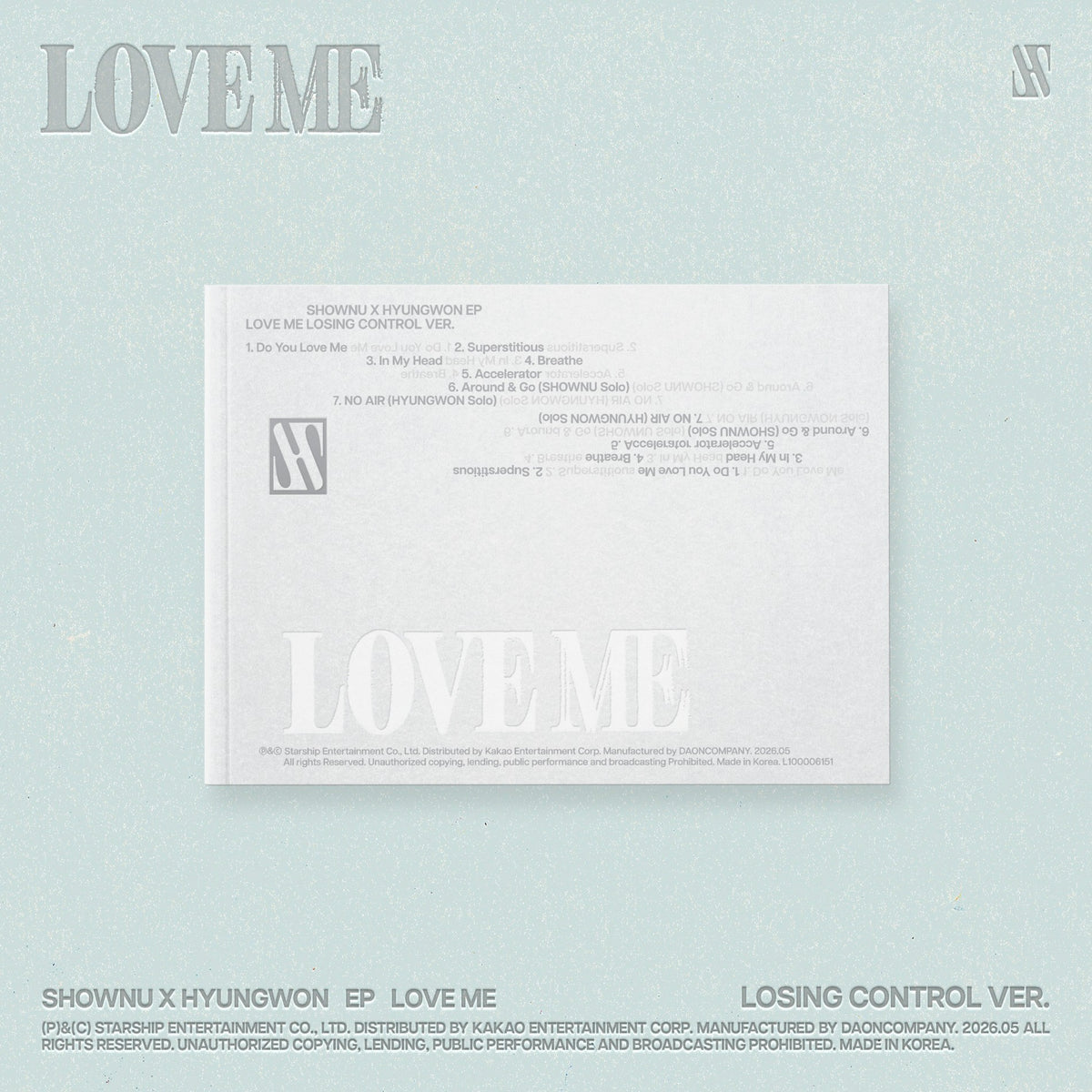 [Monsta X|مونستا اكس] {Kpop} (One) SHOWNU X HYUNGWON - EP [LOVE ME] (LOSING CONTROL Ver.) | مونستا اكس - شونو × هيونغ وون - الألبوم القصير [لوف مي] (نسخة لوزينغ كونترول)