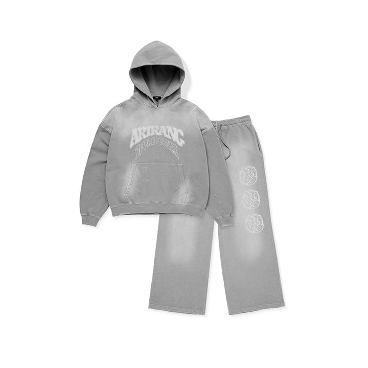 [BTS|بانتقان] (Set) BTS - Hoodie & Pants Set-up (Gray) (WORLD TOUR 'ARIRANG') | بي تي اس - طقم هودي وبنطال (رمادي) (جولة أريرانغ العالمية)
