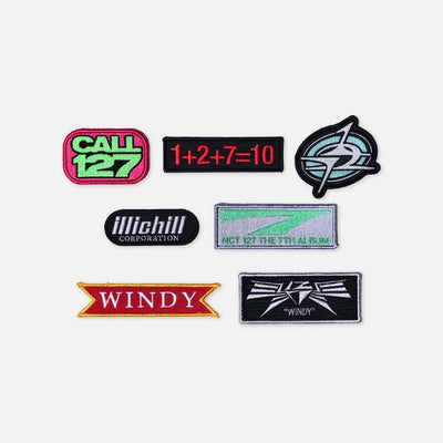[NCT 127|ان سي تي 127] (One) NCT 127 - Wappen (Patch) Set (2026 [BLINGY] POP-UP 'NEO LOST&FOUND CENTER') | ان سي تي 127 - طقم رقع مطرزة (بوب أب نيو لوست آند فاوند سنتر)