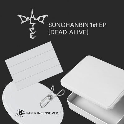 [ZEROBASEONE|زيروبيسون] {Kpop} (One) SUNG HANBIN (ZEROBASEONE) - The 1st EP [DEAD:ALIVE] (Paper Incense Ver., Limited Edition 17.5 x 24 x 2.8 cm) | سونغ هانبين - الألبوم القصير الأول [DEAD:ALIVE] (نسخة البخور الورقي، إصدار محدود)