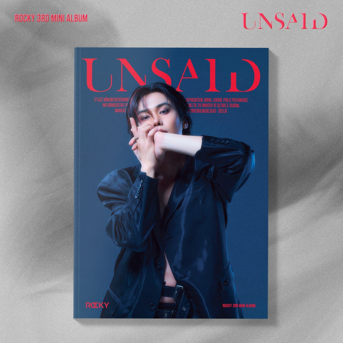 [ROCKY|روكي] {Kpop} (One) ROCKY - 3rd Mini Album [UNSAID] (SHADOW Ver.) 22 x 30 cm | روكي - الألبوم المصغّر الثالث [أنسِد] (نسخة شادو) ٢٢ × ٣٠ سم